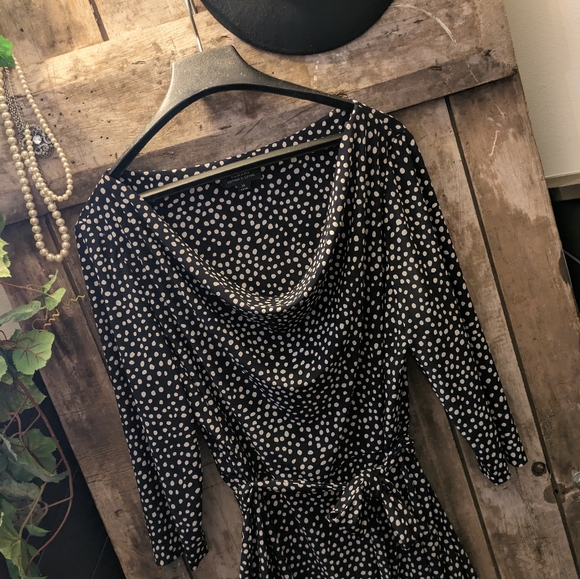 Tahari polka dot dress. - Picture 2 of 8